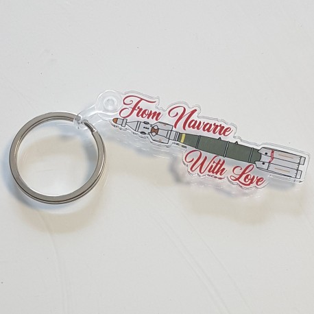 "From Navarre with Love" keychain