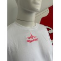 TEE SHIRT MIRAGE 2000D BLANC ECRITURE ROSE