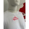 TEE SHIRT MIRAGE 2000D BLANC ECRITURE ROSE