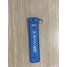 FLAMME TISSU BLEU 